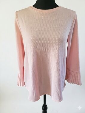 ELLE Pale Pink Waffle Knit Tee